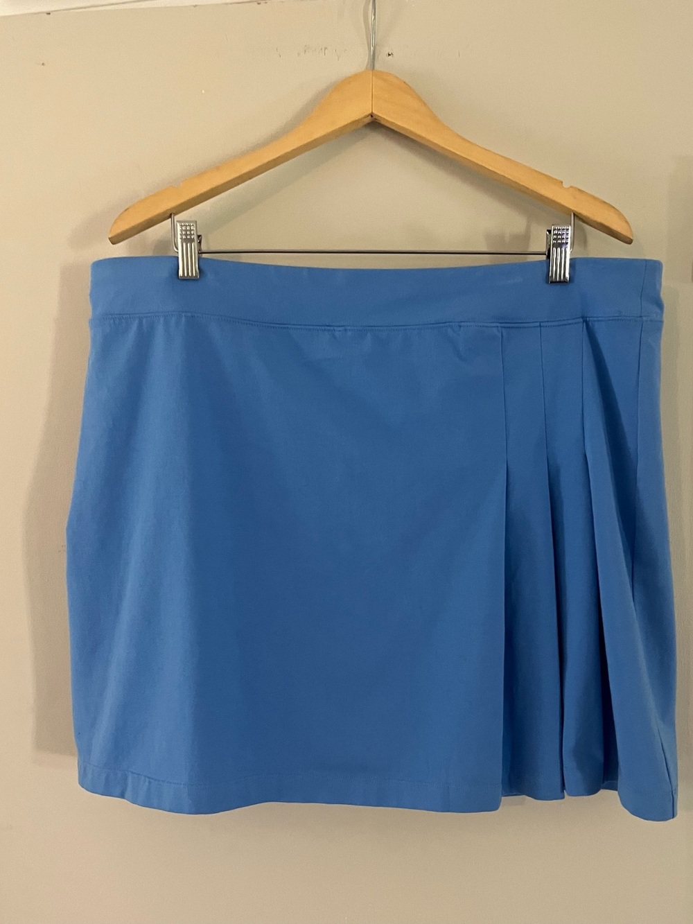 Women’s Blue Pleated Mini Skort, Size 3, XL